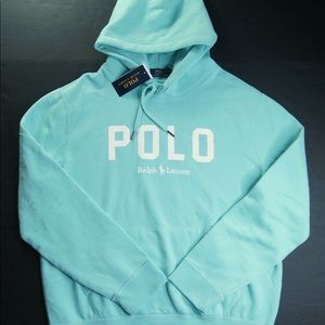 NWT Mens POLO Ralph Lauren Logo Fleece Hooded Sweatshirt